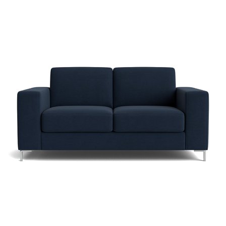 Pesaro 2 personers sofa - Wind Mørkeblå - 172x92x84cm - Slidstærk 2 personers sofa med koldskum, nozag fjedre og træramme - Perfekt til stuen
