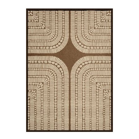 Dekorativt lærredskunst 80x120cm – Beige/Brun