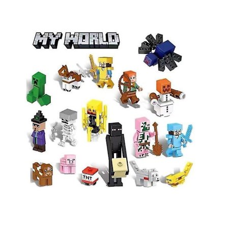 Set of 16 Pieces Minecraft Figure toy