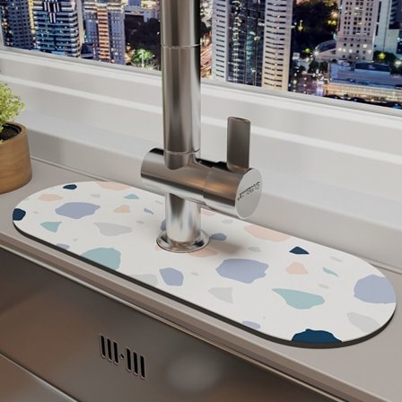 Kran-tømmematte Sklisikker absorberende pute 13,8X38CMB B