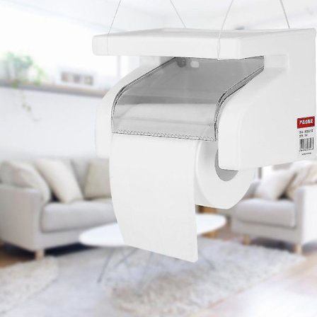Veggmontert Vanntett Toalettpapirholder i Plast