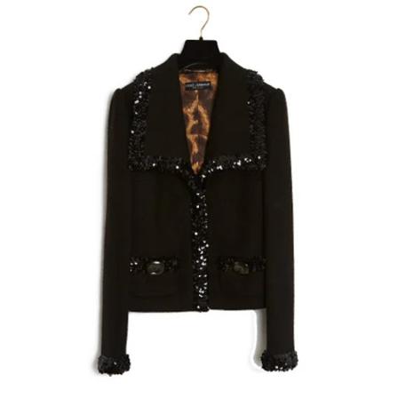 Dolce & Gabbana Pre-owned Pre-owned Uld overtj Sort, Dame Vintage Jakker