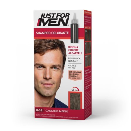 Just For Men Shampoo Colorante Castano Medio 30ml