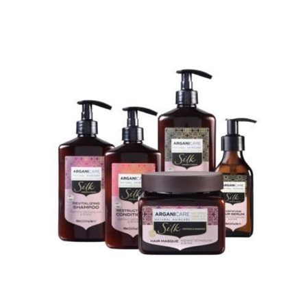 Ritual Silke Torrt och Rebellt Hår - ARGANICARE - Silkeprotein - Reparerar och Närar - Utan och Glans