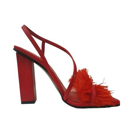 Just Cavalli, High Heel Sandals Rood, Dames, Maat:38 EU
