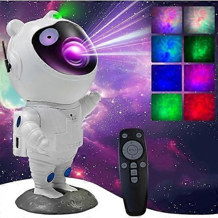 Nattlampa - Stjärnprojektor med LED-lampa - Astronaut