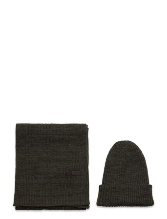 Barbour Crim Bea/Sc Gs Accessories Scarves Winter Scarves Sort Barbour