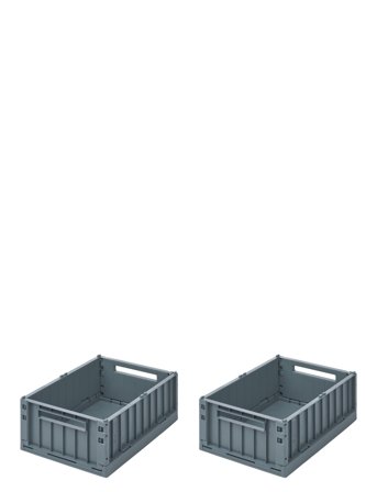 Liewood Weston Storage Box M 2-Pack - Blue - ONE SIZE