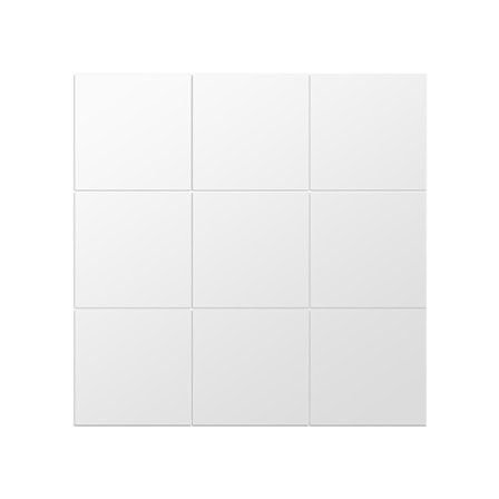 25 stk. DIY firkantede spejl vægklistermærker 15 cm selvklæbende fliser 3D spejlindretning til DIY akryl