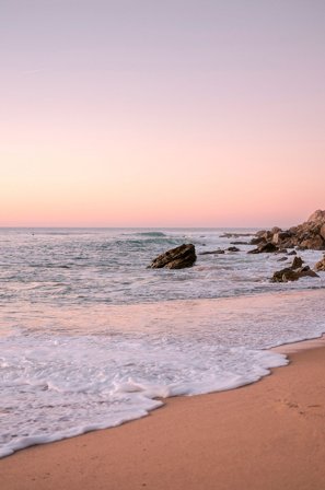 Pelcasa - Juliste Pastel Beach - Roosa - Julisteet - - Homeroom