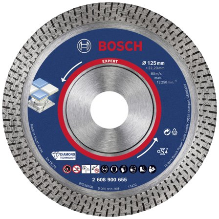 Bosch Expert Hardceramic Diamantkappeskive Ø 125 mm, Maskintilbehør & forbruk