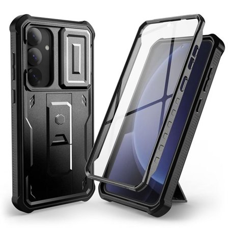Tech-Protect Kevlar Cam+-etui til Samsung Galaxy S25+ - Sort