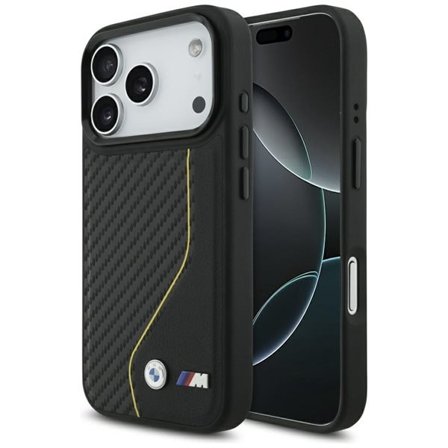 BMW M Carbon Line & Logo MagSafe-kotelo iPhone 17 Pro:lle - keltainen