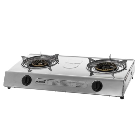 Mustang Gasblus med 2 kogeplader, rustfrit stål - Rustfri stål | KitchenOne