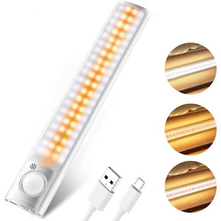 LED-belysning för skåp med rörelsesensor, 80 LED-lampor, med 3 lägen
