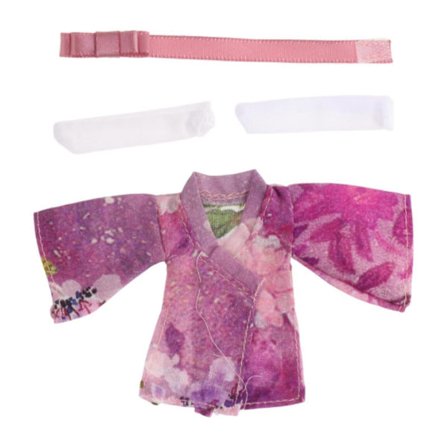 1/12 Skala Kvinnlig Docka Kimono Set Robust Miniatyr för 6 tum Actionfigurer - Lila - Lila_tfrf