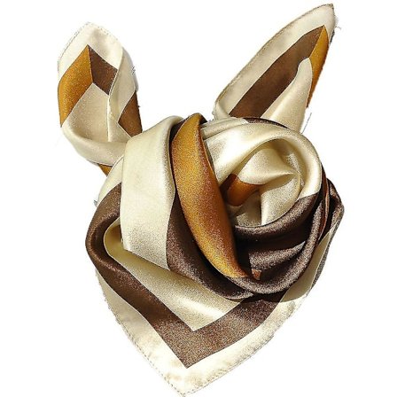 Silkefølelse Sjal Mellem Størrelse Kvadratisk Satin Sjal Til Damer