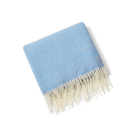 Mysig filt, överkast, soffa, ullfilt, filt, pläd, sofffilt, fluffig sofffilt, merinoullfilt, fluffig varm filt blå 130*220cm