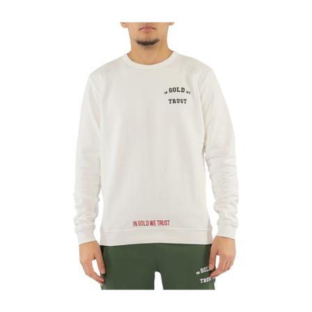 In Gold We Trust The Slim Sweater Hvid, Herre