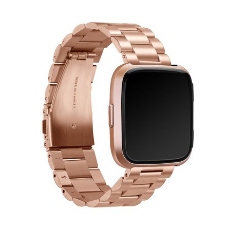 Metallarmband 3-länkar till Fitbit Versa - Roséguld | Armband Från Yedi