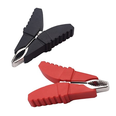 2 stk Alligator Clips Kabel Clips Batteriopladerklemme