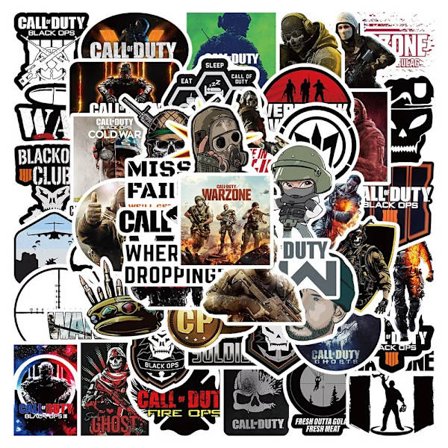 50st Call of Duty War Games Stickers IPhone Scrapbook Skateboard Garffiti Bike