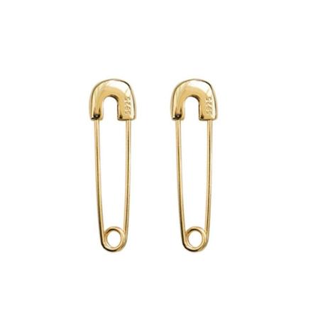 Mote ørestikker 1 par sikkerhetsnål øredobber øretråder studs smykker gaver Gold-color
