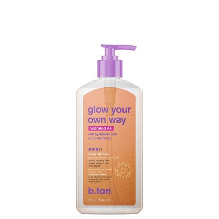 b.tan Glow Your Own Way Clear Self Tan Gel Hydrated AF 236 ml, Skincare, Solpleje, Selvbruner