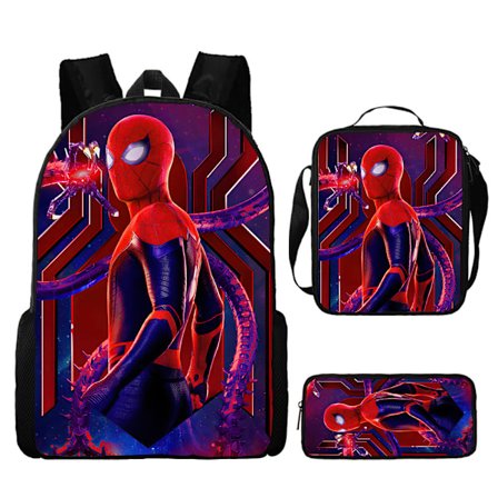 Marvel Spiderman koulu reppu suuri reppu kolmiosainen setti