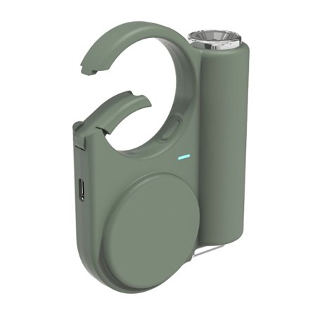 Bærbar utendørslader med uttrekkbar kabel og LED-lys for camping