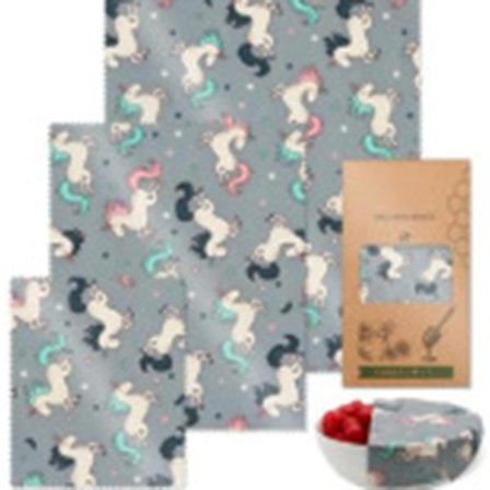 2025 Latest Model Sustainable Food Storage With 3 Natural Beeswax Wraps Washable And Reusable Portable Kitchen Items