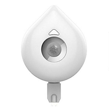 Fargeskiftende LED-toalettlys med automatisk sensor og vanndråpeform - 8 farger