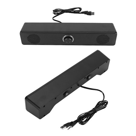 Datamaskin Høyttaler Bluetooth Skrivebord Lydplanke HiFi Stereo Lyd Volumjusterbar Mini Bar Høyttaler Ekstern Høyttaler for PC Bærbar PC