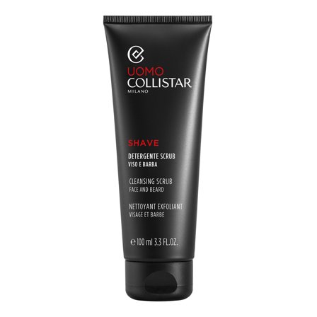 Collistar L'uomo Detergente Scrub Viso e Barba 100ml - Esfoliante viso