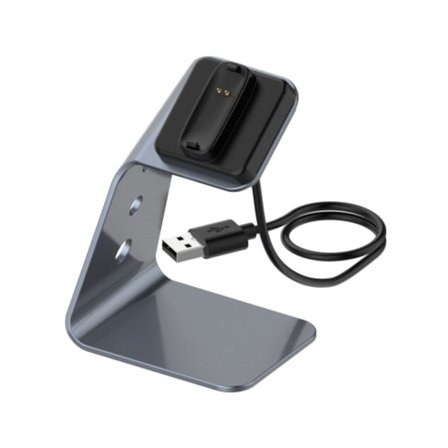 För Fitbit Inspire 2 laddare i aluminiumlegering med spånskydd, stöder snabbladdning