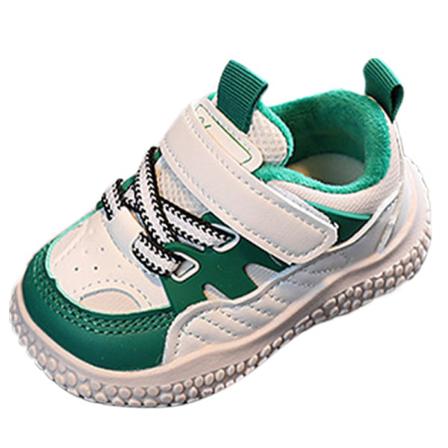 Tjej Low Top Magic Tape Vinter Varm Foder Flats Mode Sneaker