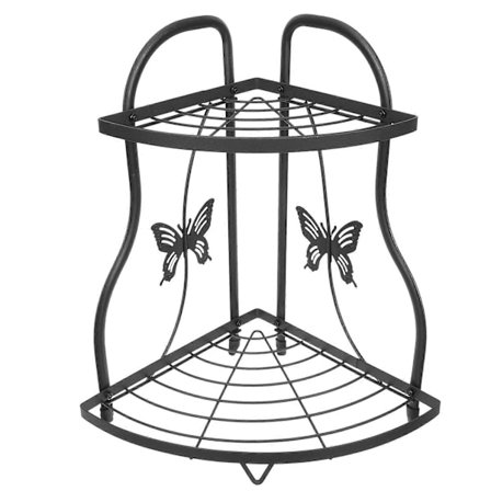 Triangelhyllor Hörn Kryddställ Hylla Badrumshörn Organizer Kosmetik Organizer Hylla Kökshylla Höjare