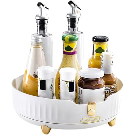 Roterende Kjøkkenstativ, Kjøkkenplatespiller, 360° roterende kosmetisk platespiller