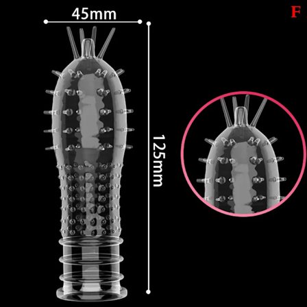 22 Stilar Mjuk Återanvändbar Kristall Hud Kuk Ärm Fördröjning Förlängning Expansion Leksaker för Vuxenfest