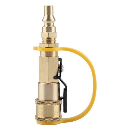 Metal 1/4" Hurtig Gas Propan Hurtig Regulator Connector Kit til Udendørs Picnic BBQ