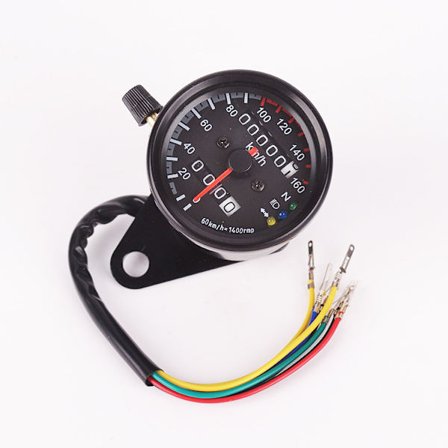 Motorsykkel speedometer 1 stk Universal motorsykkel kilometerteller speedometer signal dobbel digital display