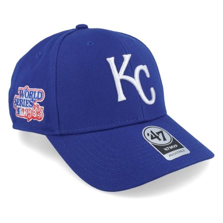 47 Brand - MLB Blau Adjustable Cap - Kansas City Royals World Series Sure Shot Mvp Royal Blue Adjustable @ Hatstore