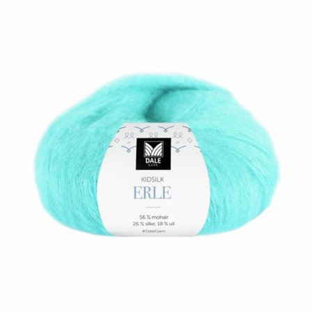 Dale Garn Kidsilk Erle Karibisk-Blå 9077, 50g