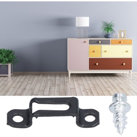 2 i 1 Skjult Møbelkontakt, 60 Sett Skapskyvespenne, Kombinasjon Skaptilbehør, Halv Pass