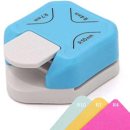 3 i 1 hjørnerunder stans hullslag kutter hjørnetrimmer for papirhåndverk fotokutting (FMY)