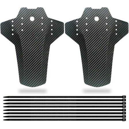 Justerbar Mountainbike-skärm, kompatibel fram och bak, passform