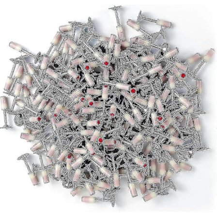 7,3 mm runde stålsøm, 200 stk., det perfekte værktøj til mini manuel sømpistol, sømpistoltilbehør til fastgørelsesanordning til betonvæg, fastgørelse 