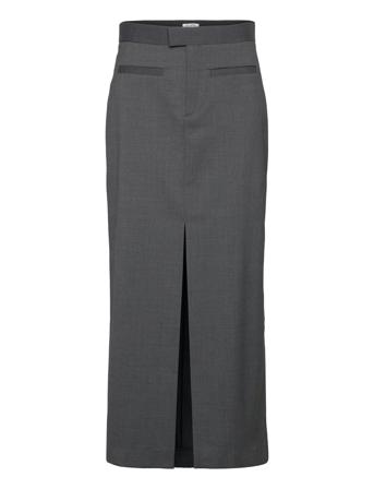 Long Tailored Skirt Langt Skjørt Grå Filippa K*Betinget Tilbud