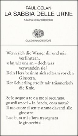 La sabbia delle urne. Testo tedesco a fronte Paul Celan