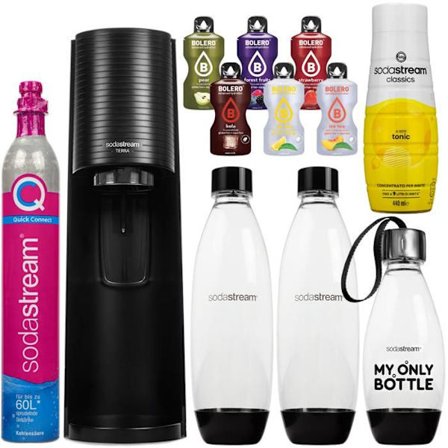 Vattenmättare - SodaStream - Terra - 3 flaskor - Tonic sirap 440ml - Lätt att använda
